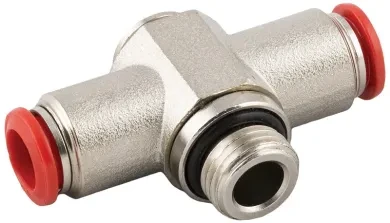 RACOR ROSCADO EN T ALLEN ORIENTABLE MACHO CILÍNDRICO CON O-RING