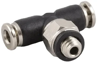 RACOR ROSCADO EN T ORIENTABLE MACHO CILÍNDRICO CON O-RING