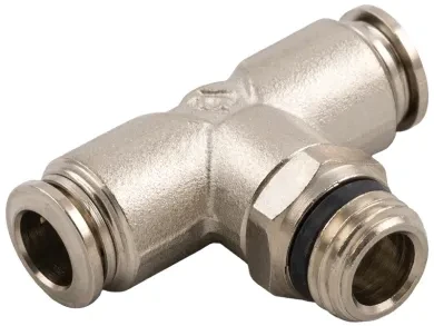 RACOR ROSCADO EN T ORIENTABLE MACHO CÓNICO "UNIVERSAL SHORT"