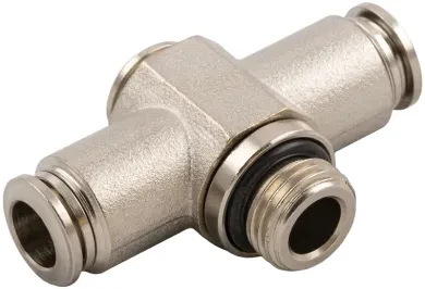 RACOR ROSCADO EN T ALLEN ORIENTABLE MACHO CILÍNDRICO CON O-RING