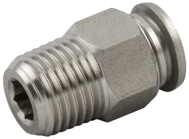 RACOR ROSCADO RECTO MACHO CÓNICO "UNIVERSAL SHORT"