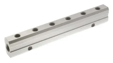 REGLETA DOBLE EN ALUMINIO 6048 1/4 1/8