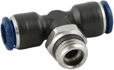 RACOR ROSCADO EN T ORIENTABLE MACHO CÓNICO "UNIVERSAL SHORT"