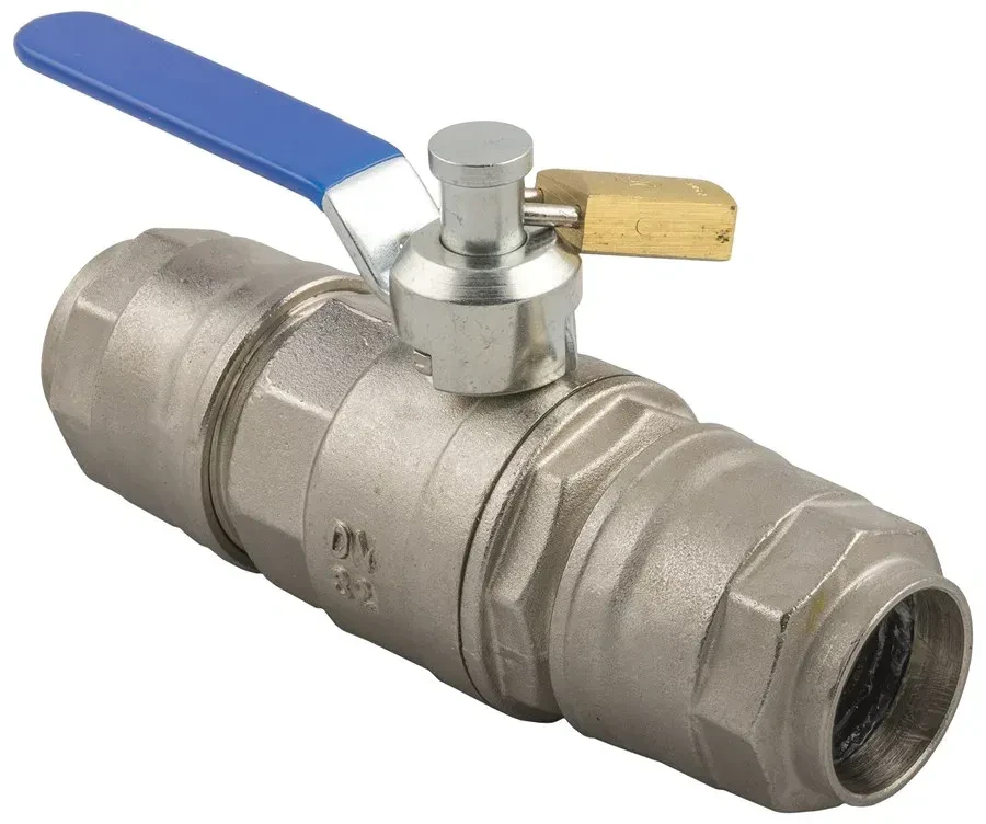 VÁLVULA DE BOLA A 2 VÍAS TUBO/TUBO CANDADO INCLUIDO 90705